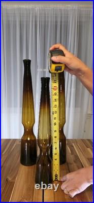 VERY RARE Set of 3 Greenwich Flint Craft MidCentury Large Vases By Tom Connally