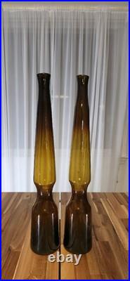 VERY RARE Set of 3 Greenwich Flint Craft MidCentury Large Vases By Tom Connally