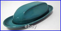 VHTF Vintage Russel Wright Iroquois Casual Turquoise Butter Dish VGUC Ex. RARE