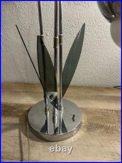 VINTAGE MID CENTURY SONNEMAN LUCITE & CHROME Table LAMP! PANTON 60s RARE MCM