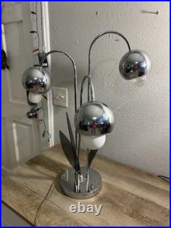 VINTAGE MID CENTURY SONNEMAN LUCITE & CHROME Table LAMP! PANTON 60s RARE MCM