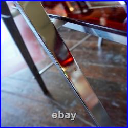 VTG Lucite Chrome Acrylic Folding Chair RARE Red Cherry Apple MCM Atomic Kitchen