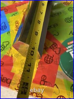 VTG MCM Asymmetric Brass Desk Lamp Rare Patina 14x10 Offset Mid Century Modern