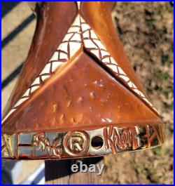 VTG MCM Retro Howard Kron Lamp Base Mosaic Fish Design RARE Find