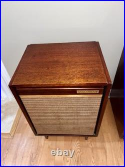 VTG Mid-Century Modern Columbia 2 Piece Hi-Fi Console Model 680 RARE