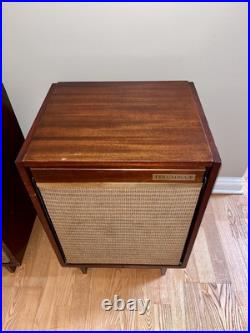 VTG Mid-Century Modern Columbia 2 Piece Hi-Fi Console Model 680 RARE