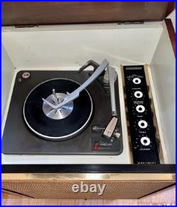 VTG Mid-Century Modern Columbia 2 Piece Hi-Fi Console Model 680 RARE