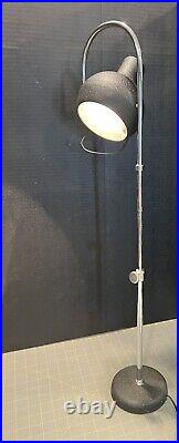 VTG Mid-Century Modern Table Desk Lamp Spot Black Spotlight Adjustable Arc Rare