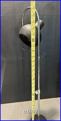 VTG Mid-Century Modern Table Desk Lamp Spot Black Spotlight Adjustable Arc Rare