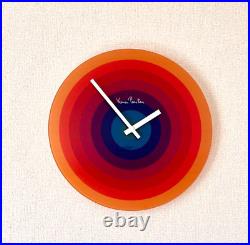 Verner Panton Wall Clock Mid Century Modern Glass Rare vintage Japan