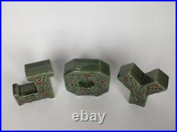 Very RARE Vintage Japan Ceramic Christmas JOY Letter Set MCM Midcentury Modern