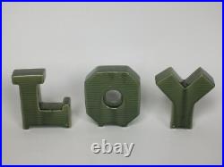 Very RARE Vintage Japan Ceramic Christmas JOY Letter Set MCM Midcentury Modern Very RARE Vintage Japan Ceramic Christmas JOY Letter Set MCM Midcentury Modern