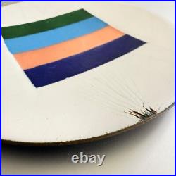 Very Rare Ettore Sottsass Il Sestante Milan Enameled Copper Plate Vintage 1958