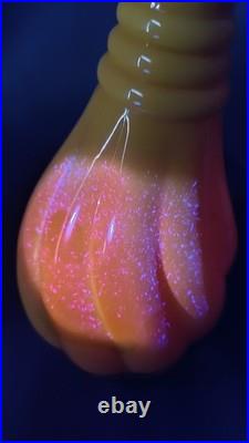 Very Rare Imperial Glass Mid Century Modern MCM Decanters Orange & Opaque Yellow