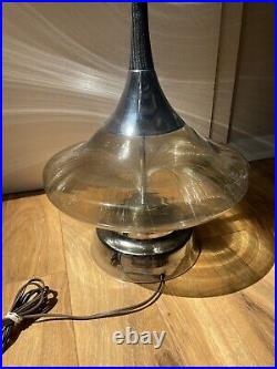 Very Rare Large Laurel Lamp Hand Blown Glass Fiber Optic Lamp MCM Mid Century