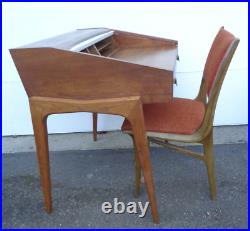 Very Rare MID Century Modern Tambor Desk & Chair By John Van Koert For Drexal