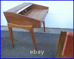 Very Rare MID Century Modern Tambor Desk & Chair By John Van Koert For Drexal