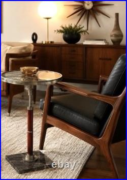 Very Rare Pair Of Mid-Centry Modern Global Views Marble Martini Table