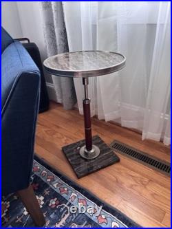 Very Rare Pair Of Mid-Centry Modern Global Views Marble Martini Table