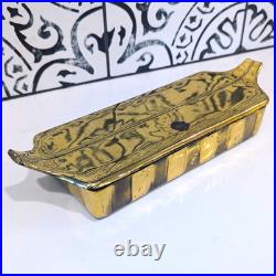 Very Rare Vintage Norman Bleckner Mid-century Modern Art Designer Cigarette Box