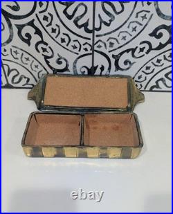 Very Rare Vintage Norman Bleckner Mid-century Modern Art Designer Cigarette Box