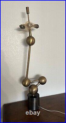 Very rare modern art deco style metal lamp