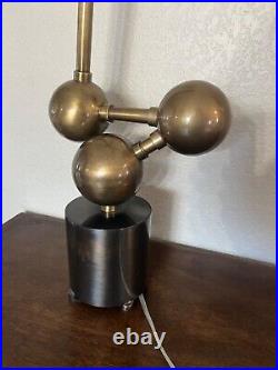 Very rare modern art deco style metal lamp