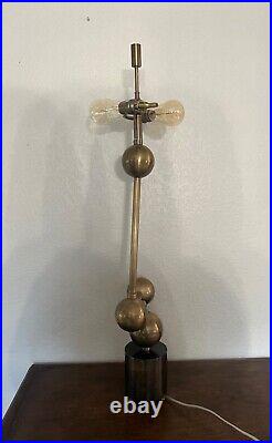 Very rare modern art deco style metal lamp