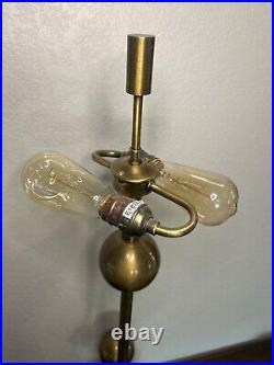 Very rare modern art deco style metal lamp