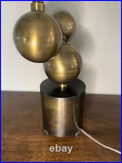 Very rare modern art deco style metal lamp