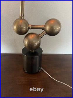 Very rare modern art deco style metal lamp