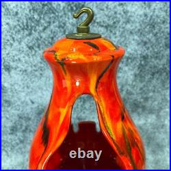 Vintage 13 Mid Century Modern Hanging Ashtray Atomic Drip Glaze MCM 1960s