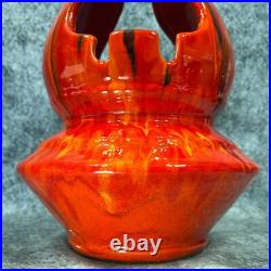 Vintage 13 Mid Century Modern Hanging Ashtray Atomic Drip Glaze MCM 1960s