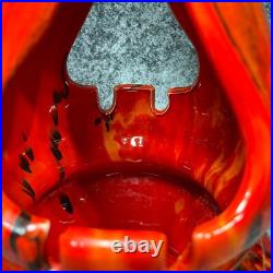 Vintage 13 Mid Century Modern Hanging Ashtray Atomic Drip Glaze MCM 1960s