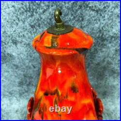 Vintage 13 Mid Century Modern Hanging Ashtray Atomic Drip Glaze MCM 1960s