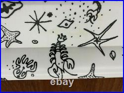 Vintage 1950 Rare Mid Century Ray Eames Sea Things Tray Waverly Products, MCM