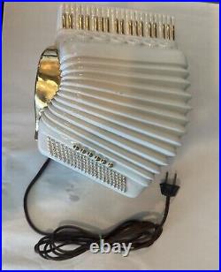 Vintage 1950s MCM Beachcombers California Accordion Shaped TV Lamp Rare