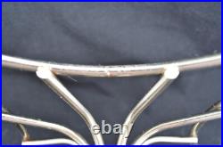 Vintage 1950s Mid Century Modern Chrome Steel Starburst Umbrella Stand Rare HTF