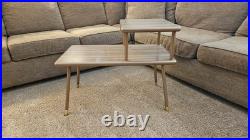 Vintage 1957 COSCO Two-Tiered End Table Mid Century Modern UNBELIEVABLY RARE