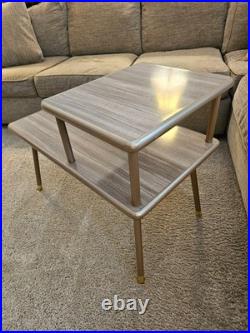 Vintage 1957 COSCO Two-Tiered End Table Mid Century Modern UNBELIEVABLY RARE