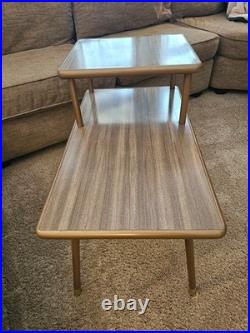 Vintage 1957 COSCO Two-Tiered End Table Mid Century Modern UNBELIEVABLY RARE