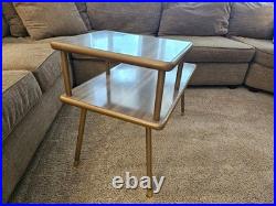 Vintage 1957 COSCO Two-Tiered End Table Mid Century Modern UNBELIEVABLY RARE