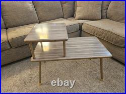 Vintage 1957 COSCO Two-Tiered End Table Mid Century Modern UNBELIEVABLY RARE