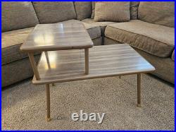 Vintage 1957 COSCO Two-Tiered End Table Mid Century Modern UNBELIEVABLY RARE