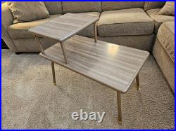 Vintage 1957 COSCO Two-Tiered End Table Mid Century Modern UNBELIEVABLY RARE