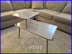 Vintage 1957 COSCO Two-Tiered End Table Mid Century Modern UNBELIEVABLY RARE