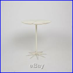 Vintage 1960's Knoll Richard Schultz Petal Table Rare Enameled Redwood White