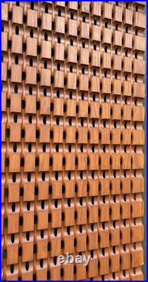 Vintage 1960s Mid Century Architectural Oak Wall Panel Screen Albert Frey 77.5