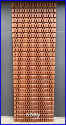 Vintage 1960s Mid Century Architectural Oak Wall Panel Screen Albert Frey 77.5