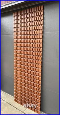 Vintage 1960s Mid Century Architectural Oak Wall Panel Screen Albert Frey 77.5